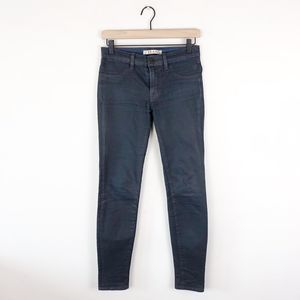 J Brand Grey Lacquer Coated Super Skinny Jeans